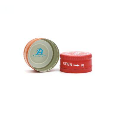 Custom Printed Aluminium ROPP Cap for Wine Glass Bottles Aluminium Pilfer Proof Caps