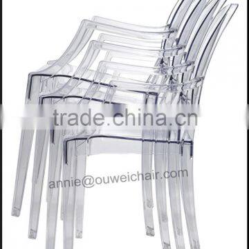 Stacking Armchair / Dining Resin Chair / Red Chair