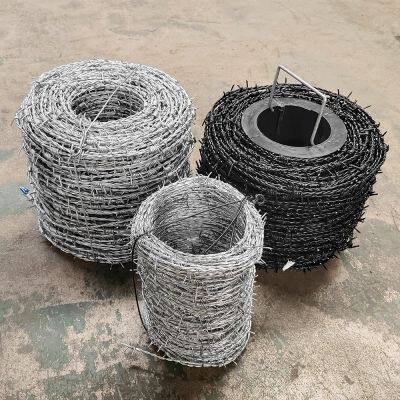 High Quality 50kg Barbed Wire Price Per Roll / Galvanized Barbed Wire Mesh Stainless Steel Barb Wire Fence Roll