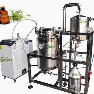 Tea Tree Distiller Distillation Equipment Extractor Extraction Machine for Essential Oil From Flower Plant Leaves