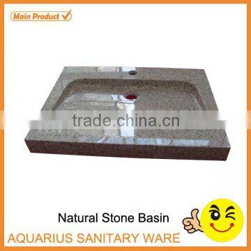 Rectangle Bathroom Grey Granite Sink