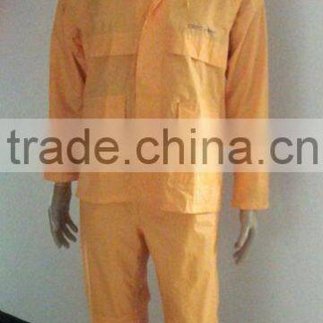 PVC orange rain coat ,waterproof rain coats