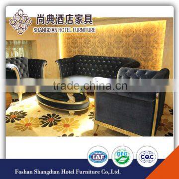 Modern classic lounge chair with leather cover JD-SF-021