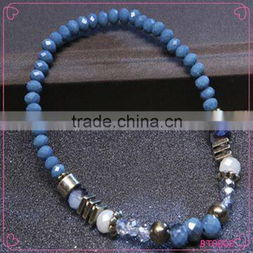 Wholesale Men Ans Women Beads Bracelet Alloy Glass Beads Bracelet