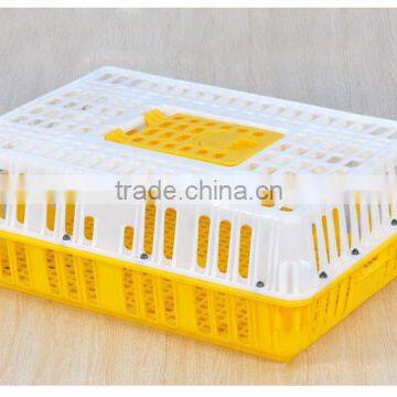 Large plastic poultry crate for transport