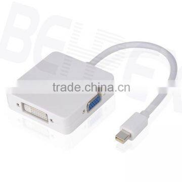 3 in 1 Mini Displayport DP to VGA DVI MDI Adpater Cable for Macbook photo-4