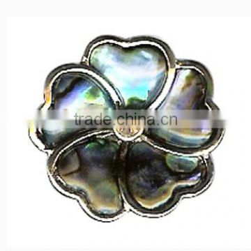 Heart CZ Flower Ring Silver Turquoise Heart Shape Rings Heart Rhinestone Flower Ring