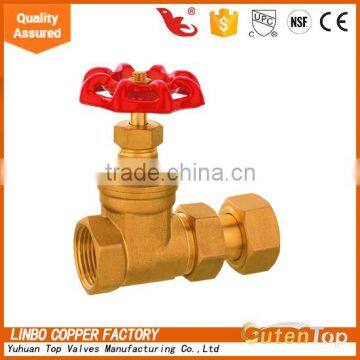 LB-GutenTop 16mm*16mm BSP thread brass knife stem gate valve with prices