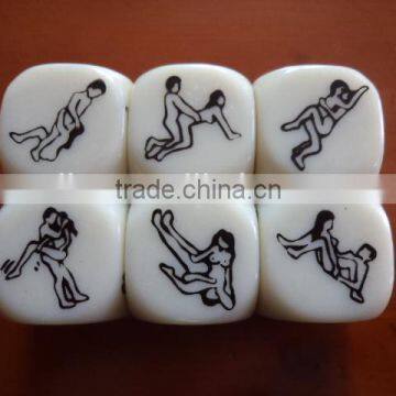 28MM Fun Dice/28# Flirt Screen Printing Dice/Novelty Fun Creative Dice photo-2