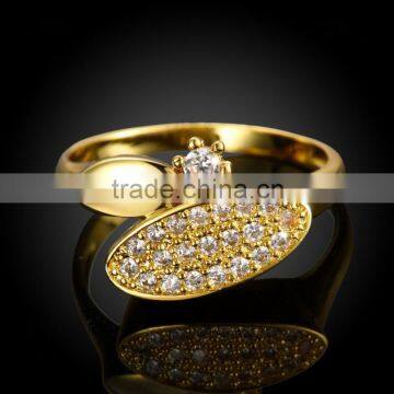 Fashion Jewelry Accessories 18k Gold Engagement Wedding Ring photo-5