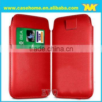 Factory Customzied Leather Pouch For Alcatel One Touch View