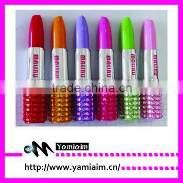 Promotional custom rhinestone Lipstick pen