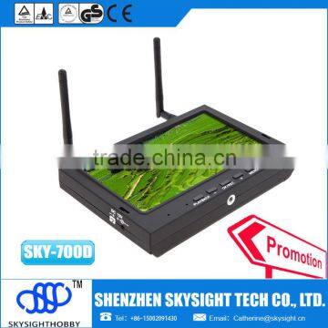 SKY-700D wireless7" LCD TFT Display FPV DVR monitor