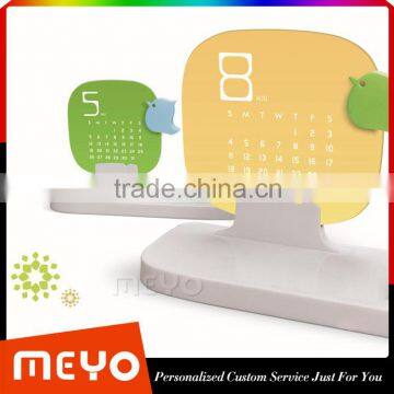 3 in 1Desktop Pen holder Calendar, Memo Sticker Monthly Calendar, Lovely Plastic Calendar