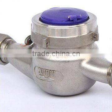 Multi-jet Water Flow Meter In Stainless Steel Material