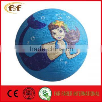 Mermaid rubber basketball