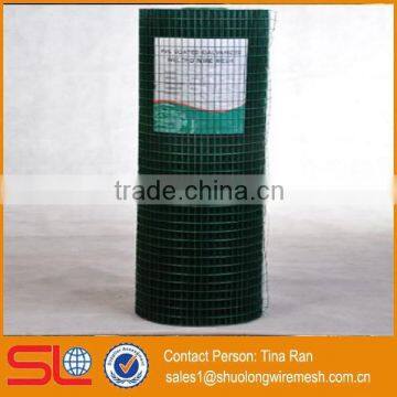 Hebei Shuolong supply 4ft. x 50ft. 14-Gauge Green PVC welded wire for bird cage wire mesh