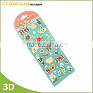 Funny 3d foam puffy sticker for kids room decoration