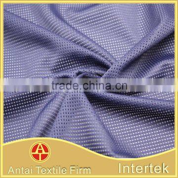 Anti-wrinkle nylon stretch types of mesh fabric for sports top clothes