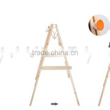 Fashion Kids Wooden Toy Tergum Chalkboard and Whiteboard Blackboard Folding Kids Erasable Magic Magnetic Drawing Board photo-5