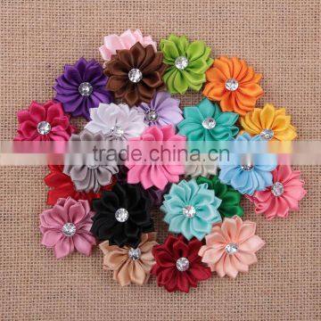 mixed colors kids small ribbon hair flower ! girl hair accessory CB-3313