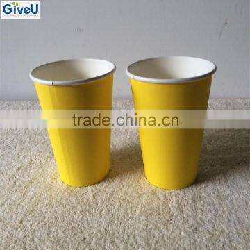 Yellow Color Cup Type Paper Material and Paper Cup Use Cup Sleeve