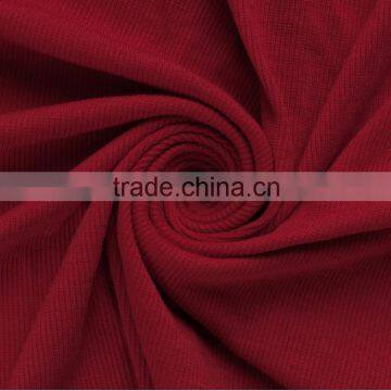 Polyester Knit Fabric Collar Ladies Sportswear Fabrics Cotton 2 * 2 Rib photo-3