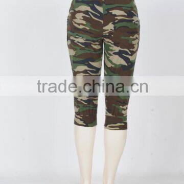 2016 New Womens Army Camouflage Pattern Khakis Military Style Pants