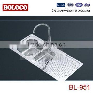 stainless steel ceramic kitchen sink BL-951L/R