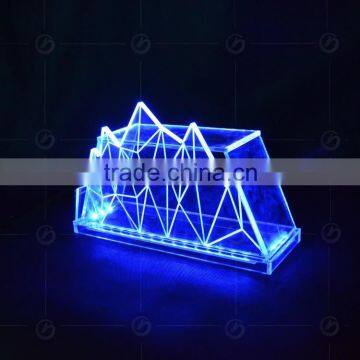 Fashion High End Custom Acrylic Bar Table,with Colorful Light for Different Colors photo-2