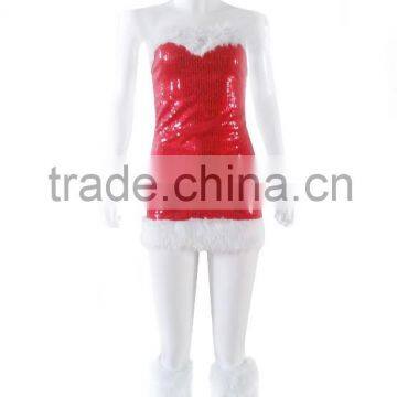 adult hot sexy sequin christmas dress