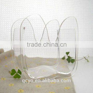 FACTORY SALE !!wholesale transparent fancy acrylic vase QCY-VE-41