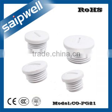 SAIPWELL CO-PG21 IP54 Electrical Plastic Waterproof Round Cable Gland Made of Nylon