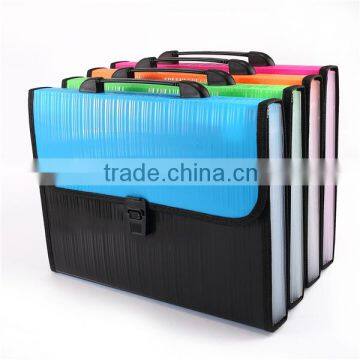 New arrival office pp file expanding document folder A4 FC size plastic decorative expanding file wallet with