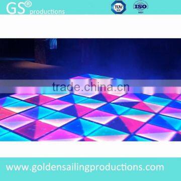 Durable portable party interactive LED dance floor with controller