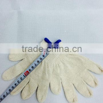 Weight High quality 10G Bleached white safety working Short fingers gloves