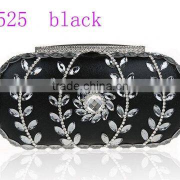 0525 black fashion designer bags evening clutch bags crystal fashion women bag