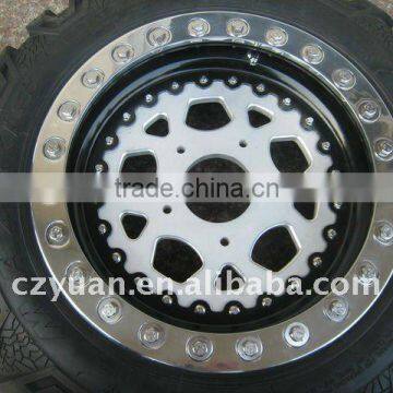 15x7 Beadlock Offroad Racing 3 Piece Wheel