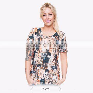 Popular Different Color Cotton Digital Print 3D Print Custom Fashion Man T-shirt photo-2