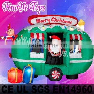 funny inflatable christmas santa bus