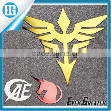 custom logo stickers for computer,electroform nickel sticker electroformaing nickel logo metal logo with glue