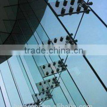 fashional point-fixing glass curtain wall spider glass curtain wall with installation