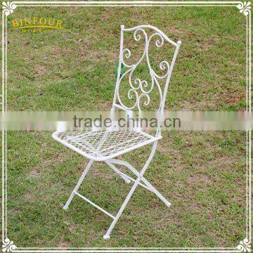 Chinese Cheap Outdoor Antique Wrought Iron Leisure Garden Chair photo-3