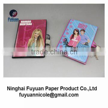 pvc cover diary with lock