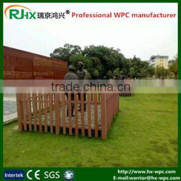 Recycled Wood-plastic composites material fencing and handrailing widely used in outdoor landscape