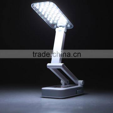 2W Rechargeable LED Table Desk Lamp Light Foldable 24LEDs Eye Protection Bedside Book Reading Lamp for Bed AC110-240V