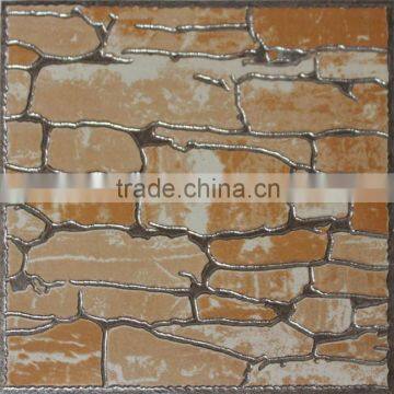 Metallic surface non-slip bathroom floor tile 300x300mm wood look from ceramic factory