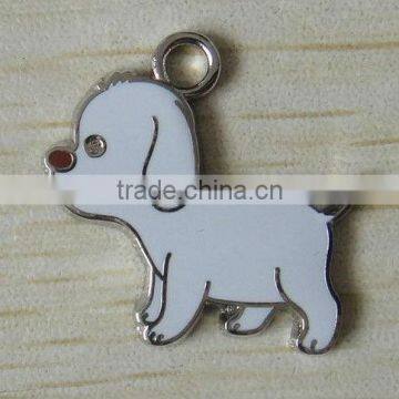 customized metal pendant with filled color