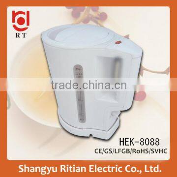 1.7L Cordless plastic electric kettle CE/ROHS/LFGB