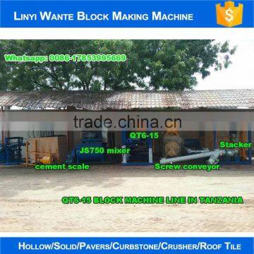 WANTE BRAND QT10-15 Cement Brick Block Making Machine Price Nepal Supplier's Choice